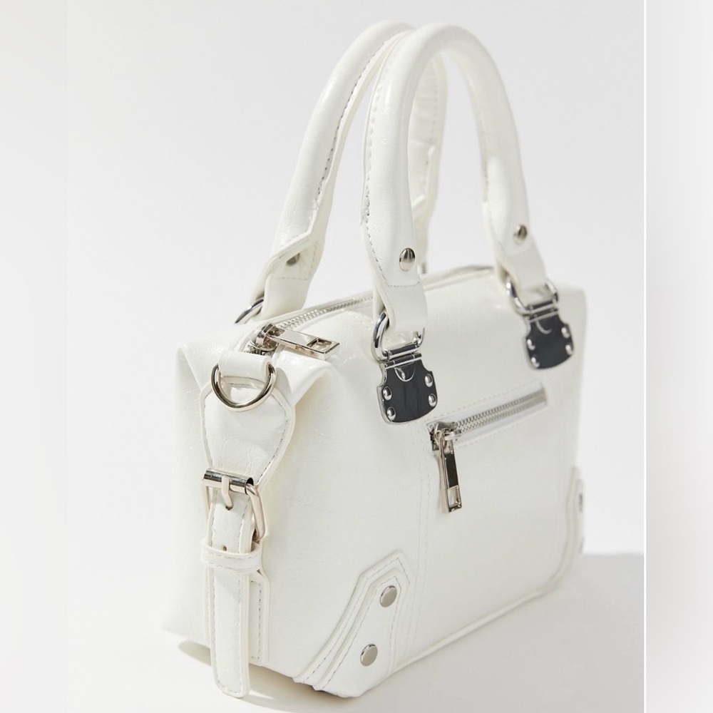 Urban Outfitters Skylar White Faux Leather Crossbody Bag
